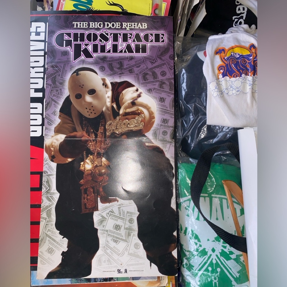 Ghost Face Killah Wu Tang Clan Promotional Poster Flat 
Used